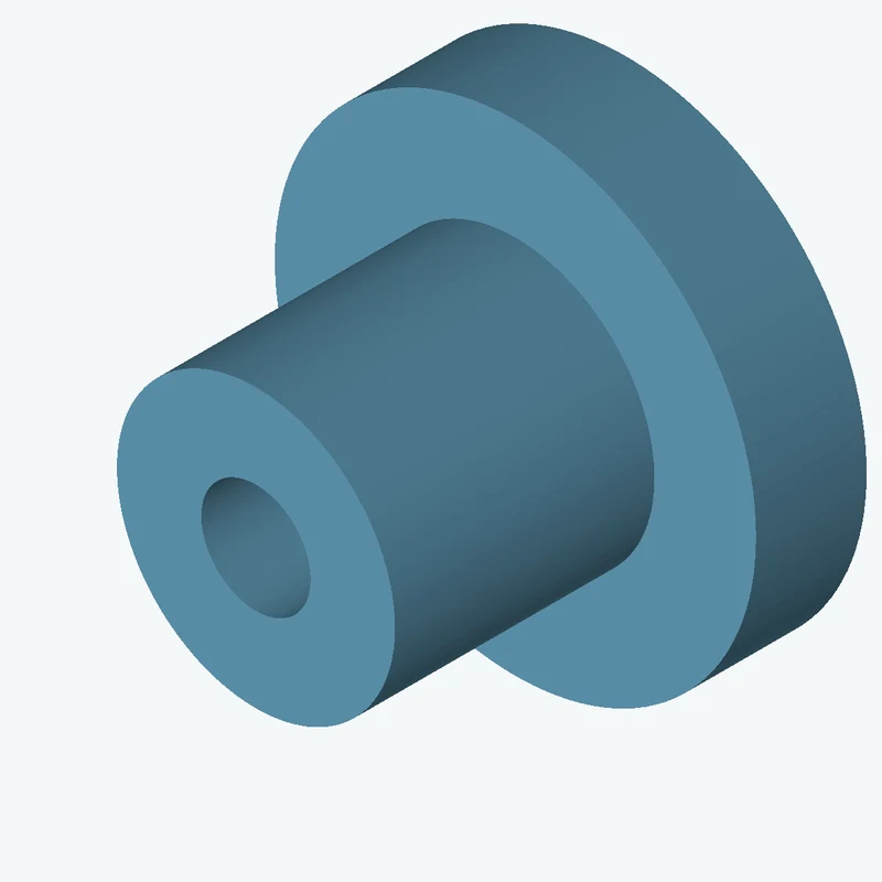 Revolved body, Ø45 mm × 59.9 mm tall with Ø17.7 mm bore, Ø77.9 mm × 17.9 mm flange — 1445