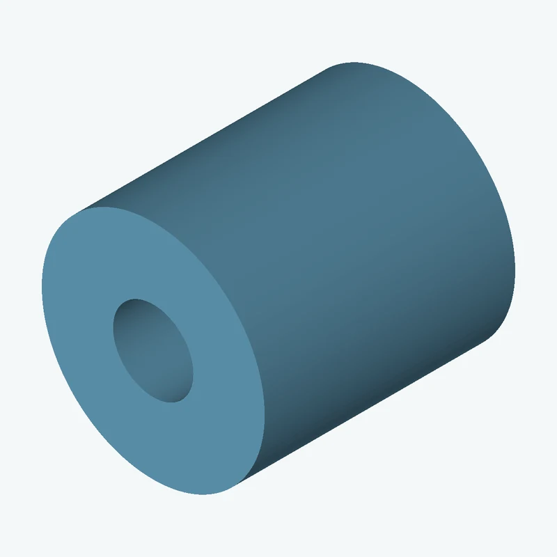 Revolved body, Ø25 mm × 28.1 mm tall with Ø9 mm bore — 1669