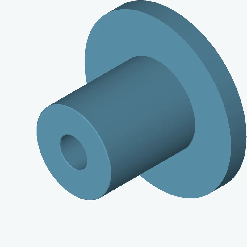 Revolved body, Ø79.75 mm × 107.6 mm tall with Ø28.9 mm bore, Ø156.9 mm × 17.1 mm flange — 1918