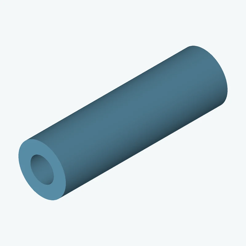 Revolved body, Ø55.71 mm × 190.2 mm tall with Ø27.5 mm bore — 1963