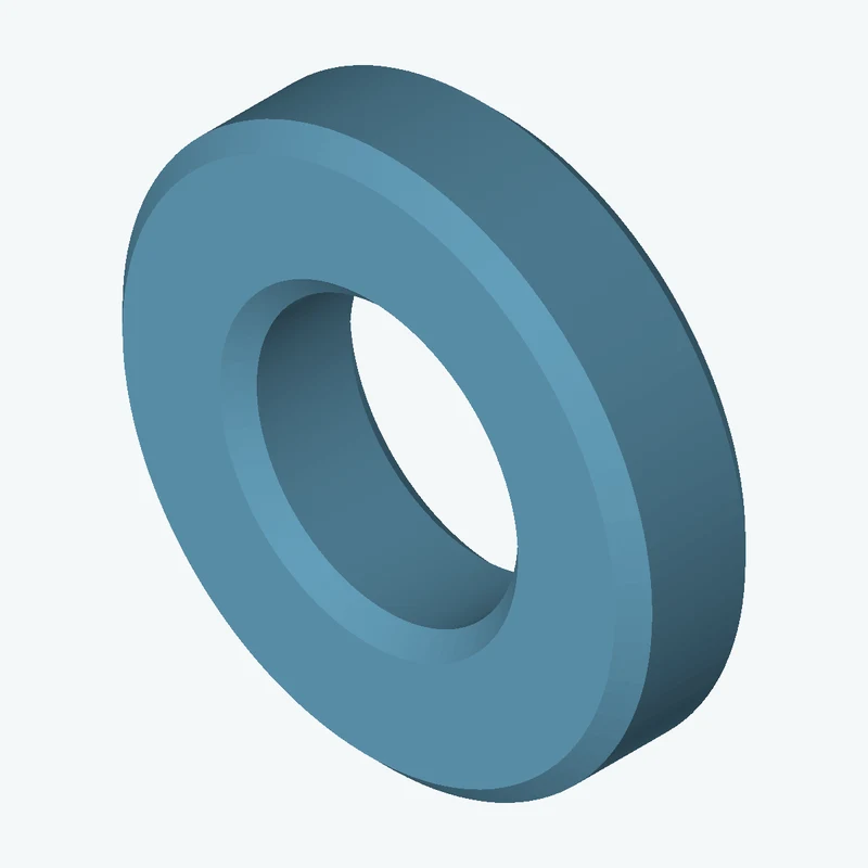 Revolved body, Ø8.52 mm × 2.1 mm tall with Ø4.2 mm bore — 2088