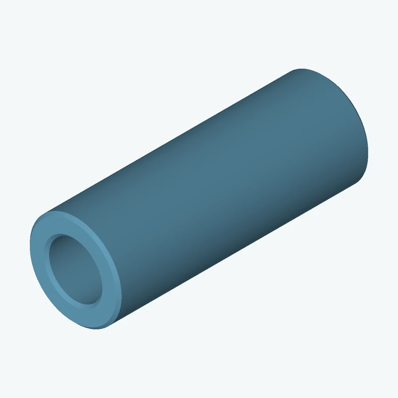 Revolved body, Ø50 mm × 137.3 mm tall with Ø29 mm bore — 2297