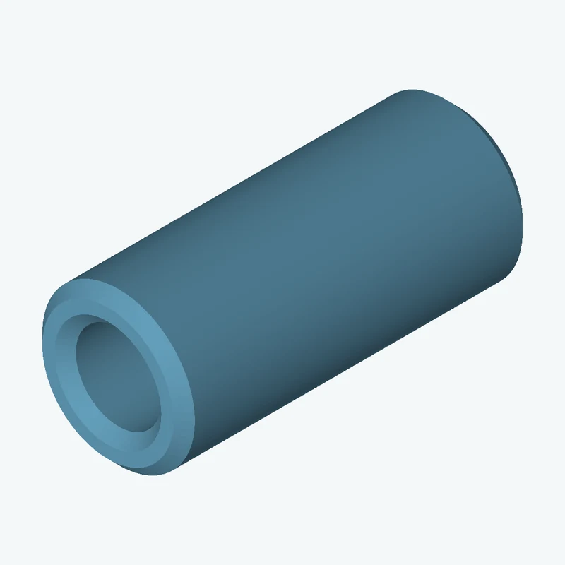 Revolved body, Ø10 mm × 22.9 mm tall with Ø5.6 mm bore — 2401