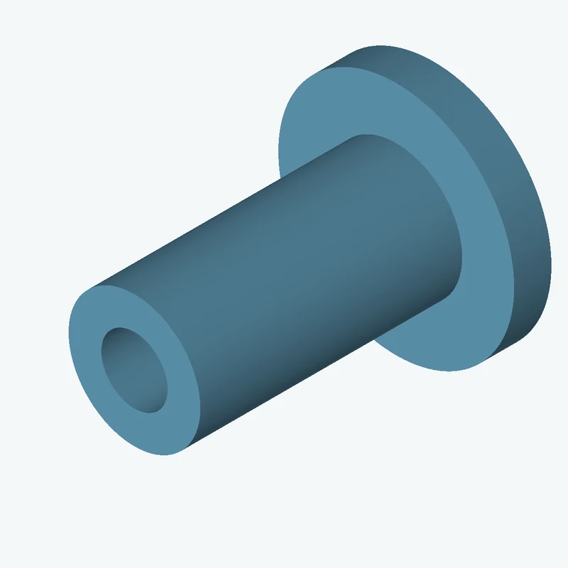 Revolved body, Ø79.15 mm × 179.7 mm tall with Ø39.8 mm bore, Ø141.7 mm × 22.4 mm flange — 2467
