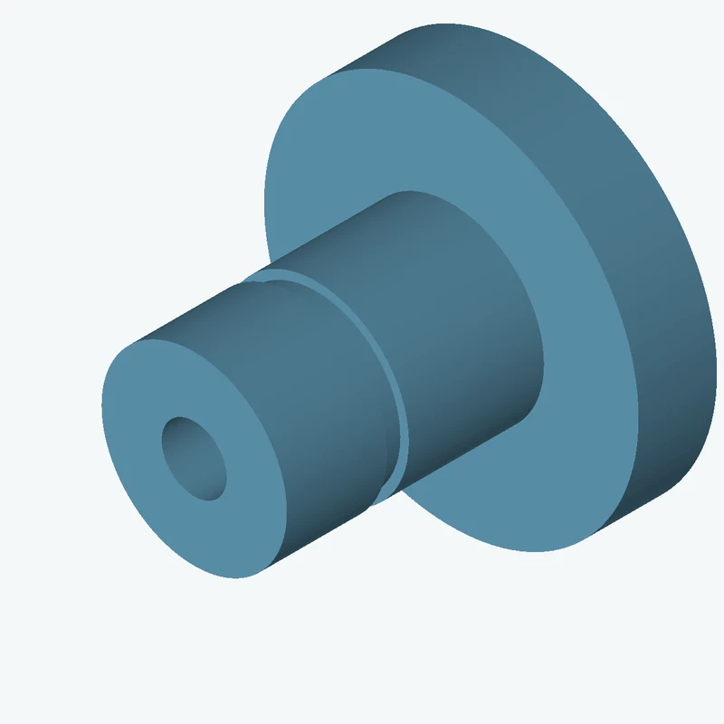Revolved body, Ø35.66 mm × 64.6 mm tall with Ø12.5 mm bore, Ø72.1 mm × 15.1 mm flange, 4.18 mm-wide groove 1.64 mm deep — 2516
