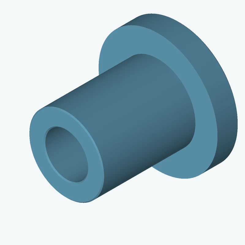 Revolved body, Ø30 mm × 45.6 mm tall with Ø17.2 mm bore, Ø47.8 mm × 8.5 mm flange — 2682