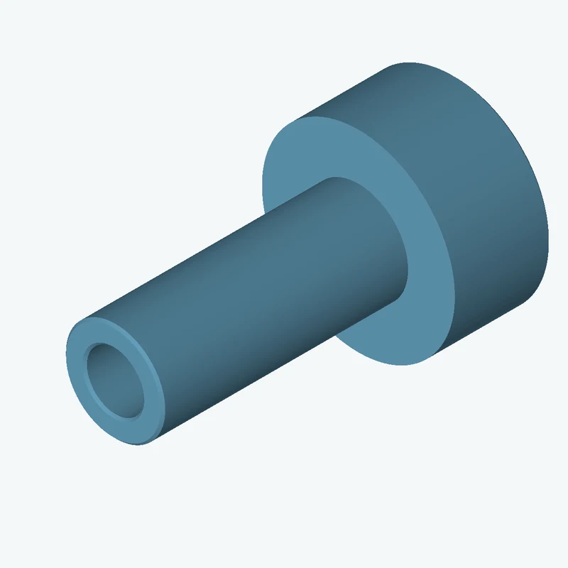 Revolved body, Ø30 mm × 103.2 mm tall with Ø17.3 mm bore, Ø58.3 mm × 29.1 mm flange — 2771
