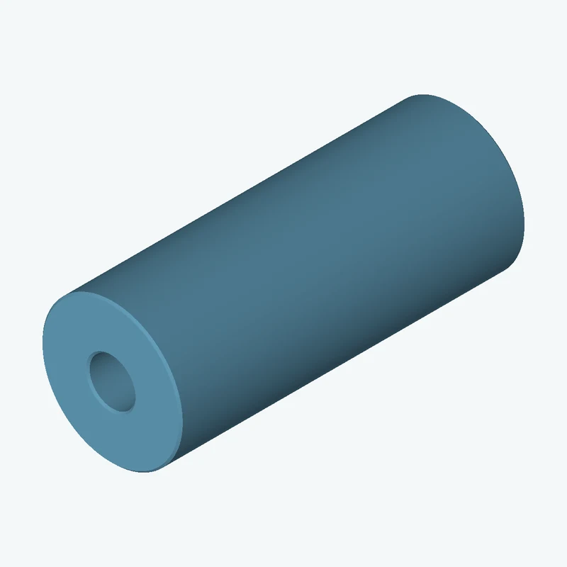 Revolved body, Ø65.73 mm × 162 mm tall with Ø21.5 mm bore — 2786