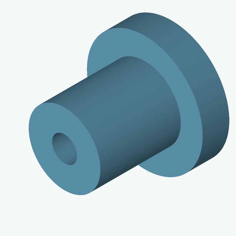 Revolved body, Ø35.02 mm × 52.2 mm tall with Ø12.2 mm bore, Ø56.5 mm × 13 mm flange — 2803