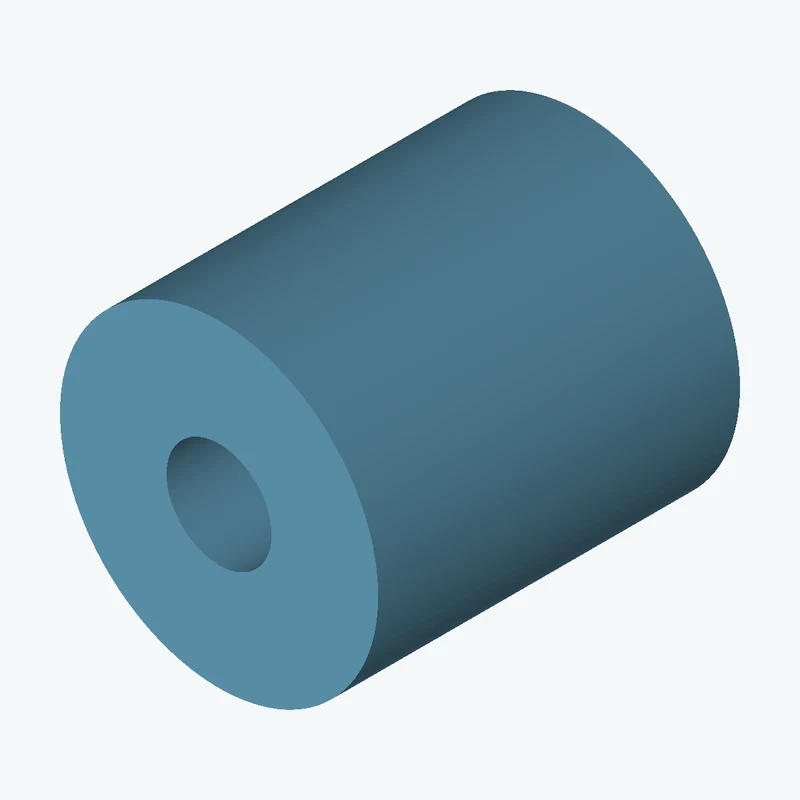 Revolved body, Ø32.71 mm × 37.2 mm tall with Ø10.8 mm bore — 3040
