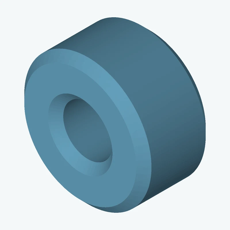 Revolved body, Ø15 mm × 8.2 mm tall with Ø5.8 mm bore — 3149