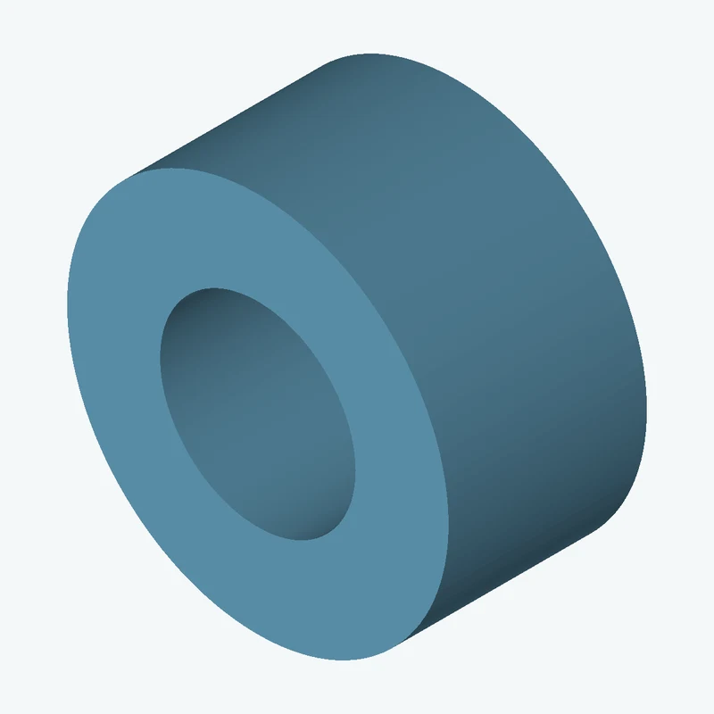 Revolved body, Ø65 mm × 33.8 mm tall with Ø33.3 mm bore — 3323