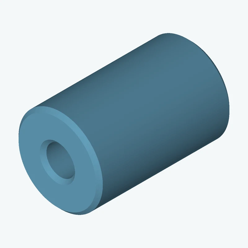 Revolved body, Ø34.8 mm × 55.1 mm tall with Ø11.8 mm bore — 3623