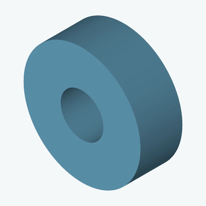 Revolved body, Ø70 mm × 25.1 mm tall with Ø25.6 mm bore — 3826
