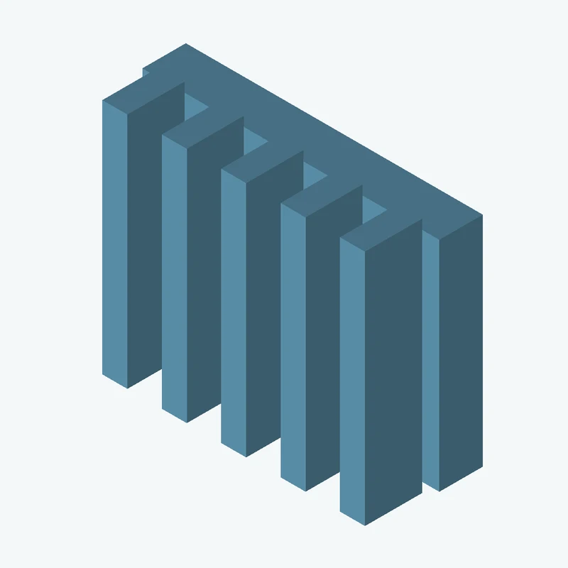 Rectangular body, 54.57 × 40.1 × 8 mm (W×D×H) — 0036