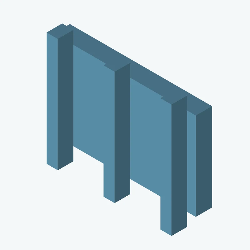 Rectangular body, 70 × 43.2 × 8 mm (W×D×H) — 0295