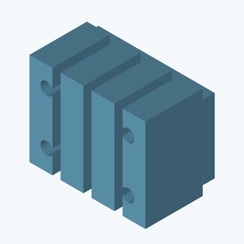 Rectangular body, 30 × 19.1 × 3 mm (W×D×H) — 0309