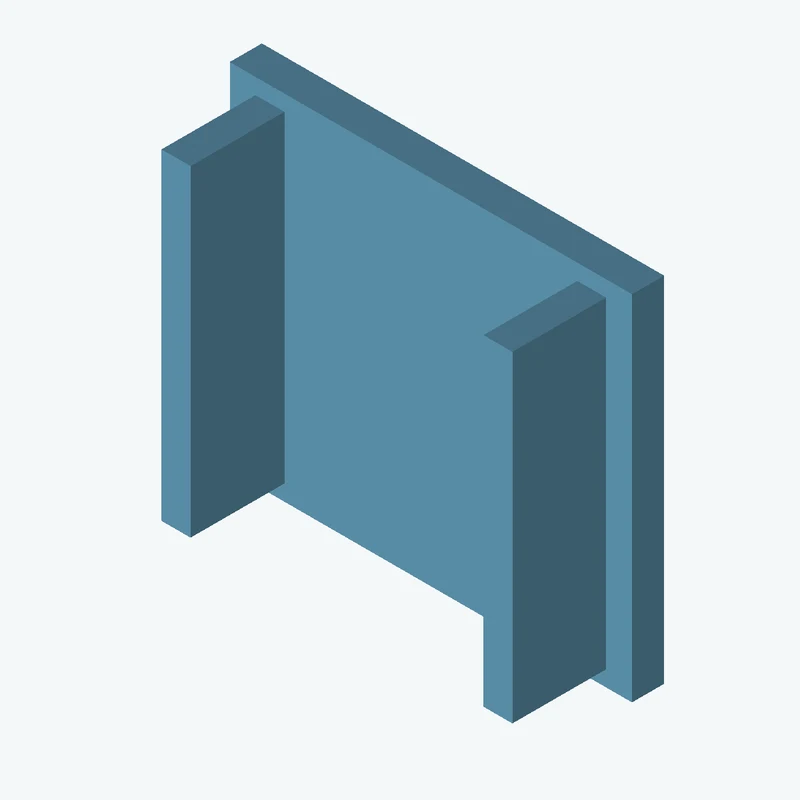 Rectangular body, 75 × 65.9 × 6 mm (W×D×H) — 0355