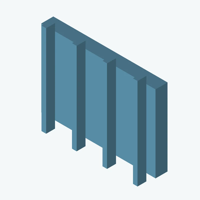 Rectangular body, 95 × 64.1 × 10 mm (W×D×H) — 0415