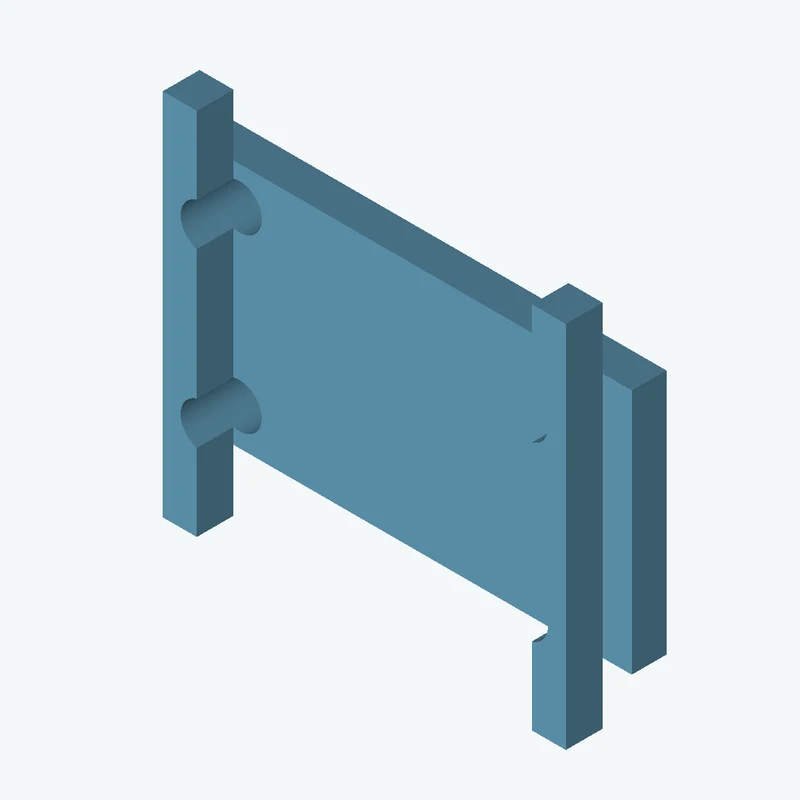 Rectangular body, 66.53 × 35.5 × 5 mm (W×D×H) — 0443