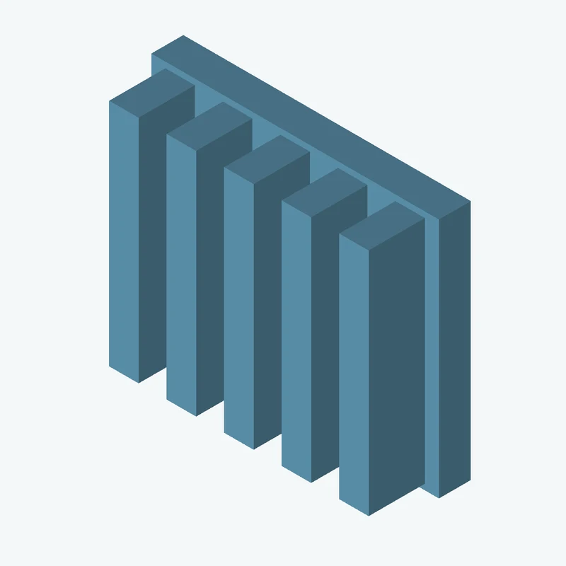 Rectangular body, 45 × 37.8 × 5 mm (W×D×H) — 0500