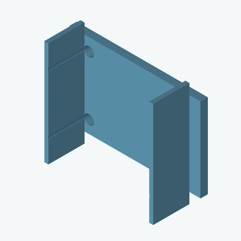 Rectangular body, 71.96 × 46.1 × 4 mm (W×D×H) — 0695