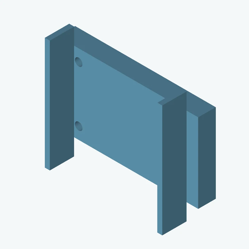 Rectangular body, 80.28 × 45.3 × 10 mm (W×D×H) — 0697