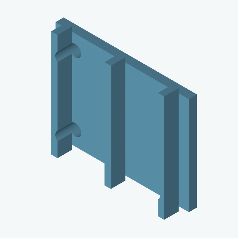 Rectangular body, 98.45 × 72.2 × 6 mm (W×D×H) — 0837