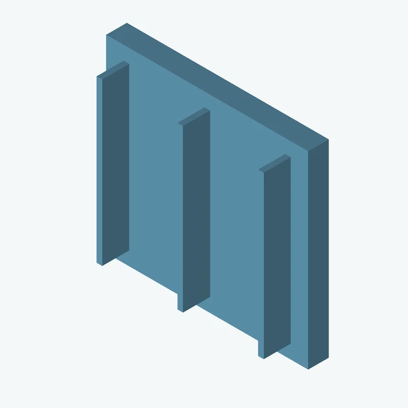 Rectangular body, 97.91 × 91.7 × 10 mm (W×D×H) — 1156
