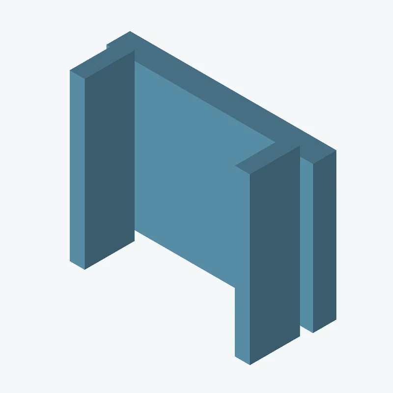 Rectangular body, 43.84 × 31.1 × 5 mm (W×D×H) — 1339