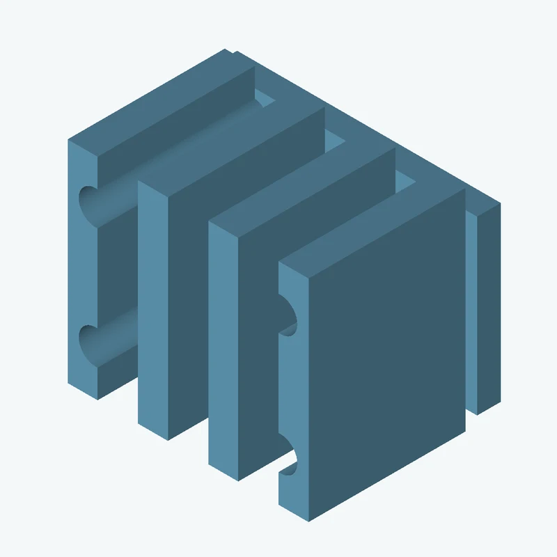 Rectangular body, 33.38 × 21.8 × 3 mm (W×D×H) — 1502