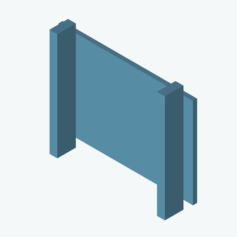 Rectangular body, 97.72 × 65.7 × 3 mm (W×D×H) — 1713