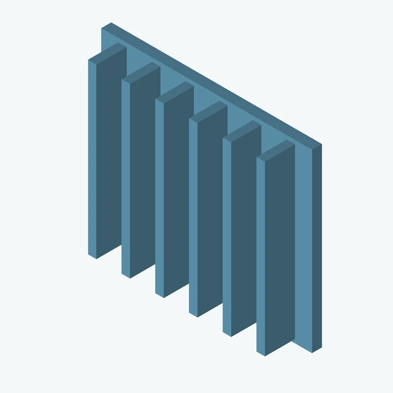 Rectangular body, 85 × 71.1 × 4 mm (W×D×H) — 2090