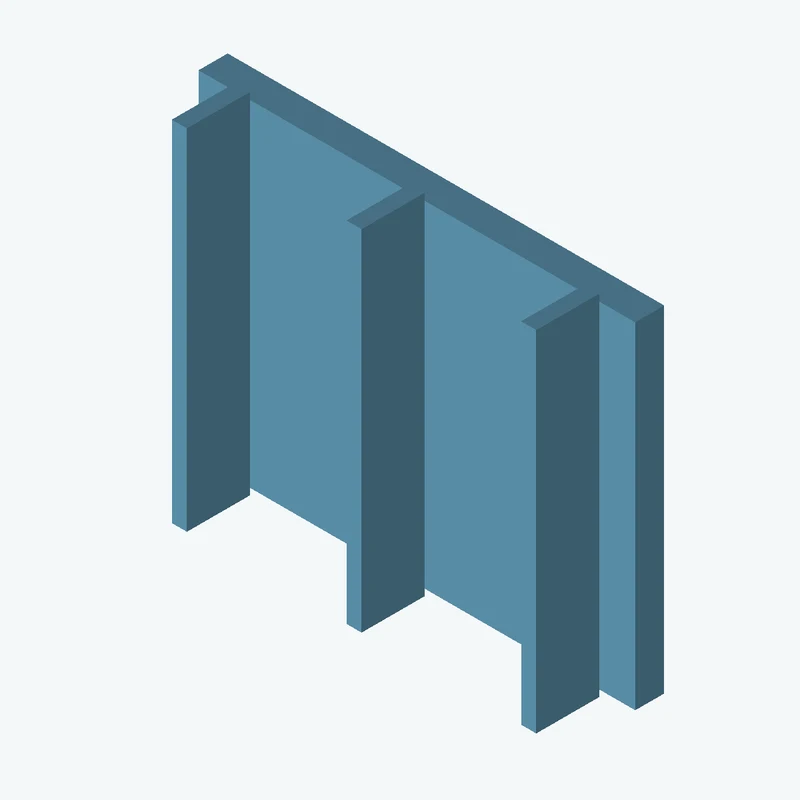 Rectangular body, 75 × 57.7 × 5 mm (W×D×H) — 2546