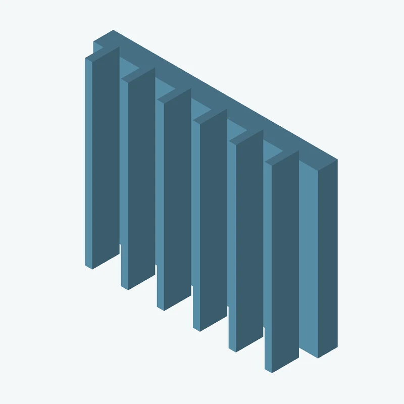 Rectangular body, 90 × 65.1 × 8 mm (W×D×H) — 2824