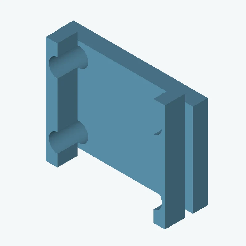 Rectangular body, 45 × 31.1 × 5 mm (W×D×H) — 2904