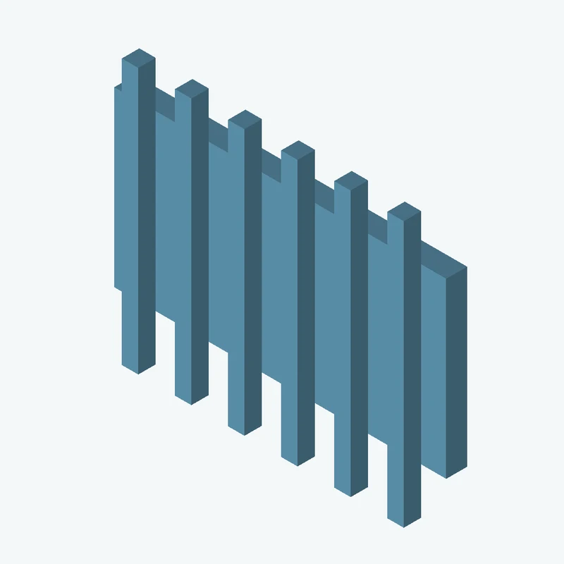 Rectangular body, 95 × 49.6 × 6 mm (W×D×H) — 3344