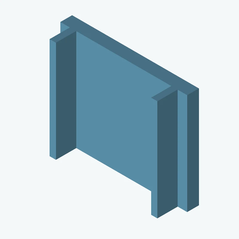 Rectangular body, 65 × 51.9 × 6 mm (W×D×H) — 3471