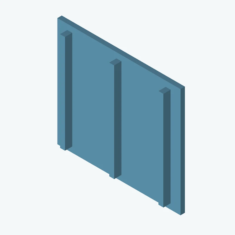 Rectangular body, 85 × 75.5 × 3 mm (W×D×H) — 3641
