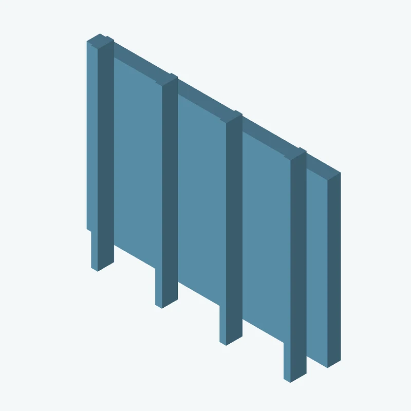 Rectangular body, 90 × 60.8 × 5 mm (W×D×H) — 3643