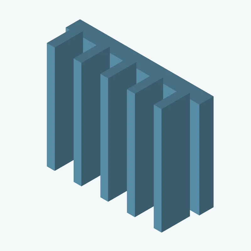 Rectangular body, 75 × 53.9 × 8 mm (W×D×H) — 3652