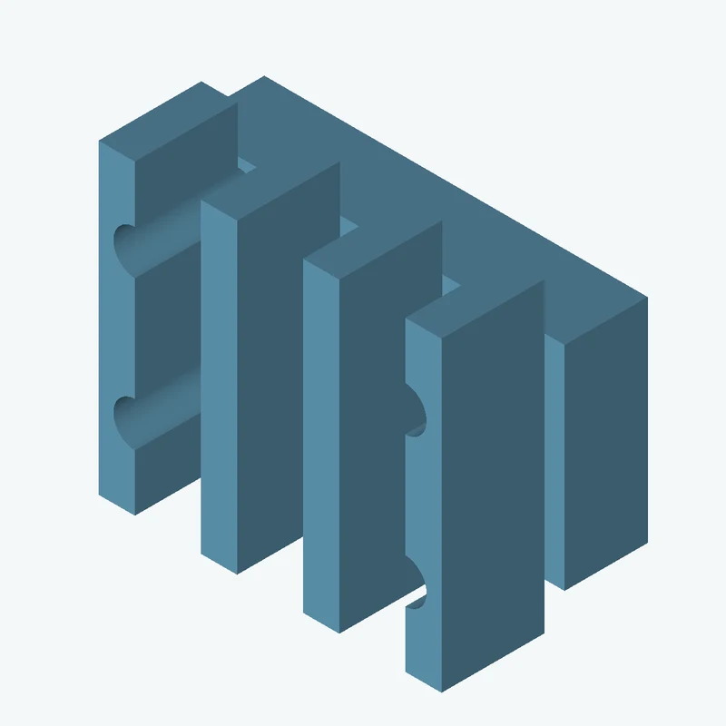Rectangular body, 36.89 × 20.5 × 8 mm (W×D×H) — 3808