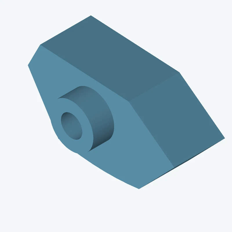 freeform sketched section (6 segments: 5 straight, 1 arc), ~57.727 × 29.831 mm, extruded 20 mm thick — 0380