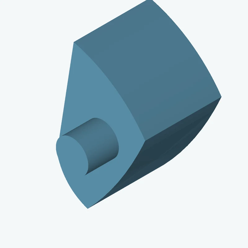 freeform sketched section (4 segments: 1 straight, 1 arc, 2 curves), ~28.876 × 45.002 mm, extruded 25 mm thick — 0434