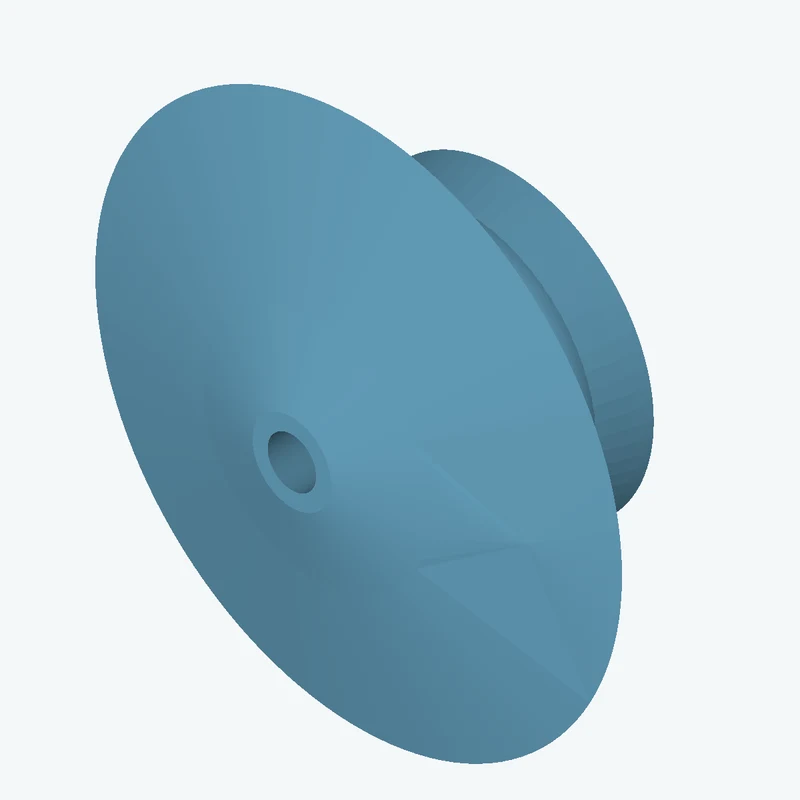 Revolved organic body from a freeform sketched section (6 segments: 3 straight, 3 arcs), ~33.188 × 30 mm half-silhouette — 0445