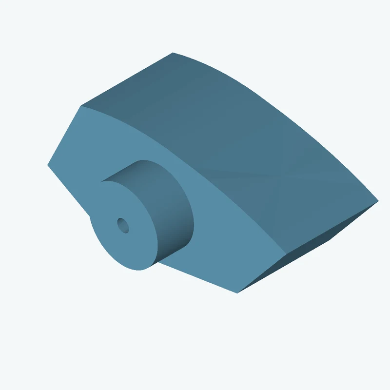 freeform sketched section (6 segments: 4 straight, 1 arc, 1 curve), ~64.853 × 29.352 mm, extruded 25 mm thick — 0652