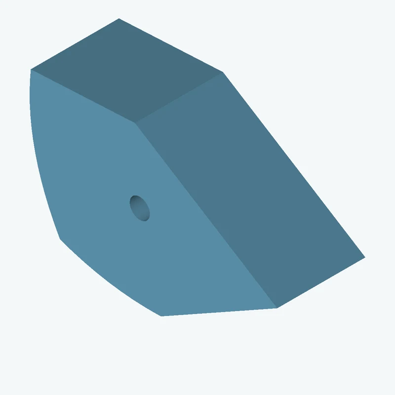 freeform sketched section (5 segments: 3 straight, 2 curves), ~65.264 × 40.904 mm, extruded 23.35 mm thick — 1246