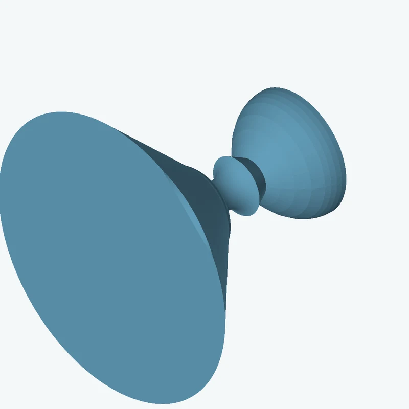 Revolved organic body from a freeform sketched section (7 segments: 4 straight, 1 arc, 2 curves), ~31.1 × 50.82 mm half-silhouette — 1530