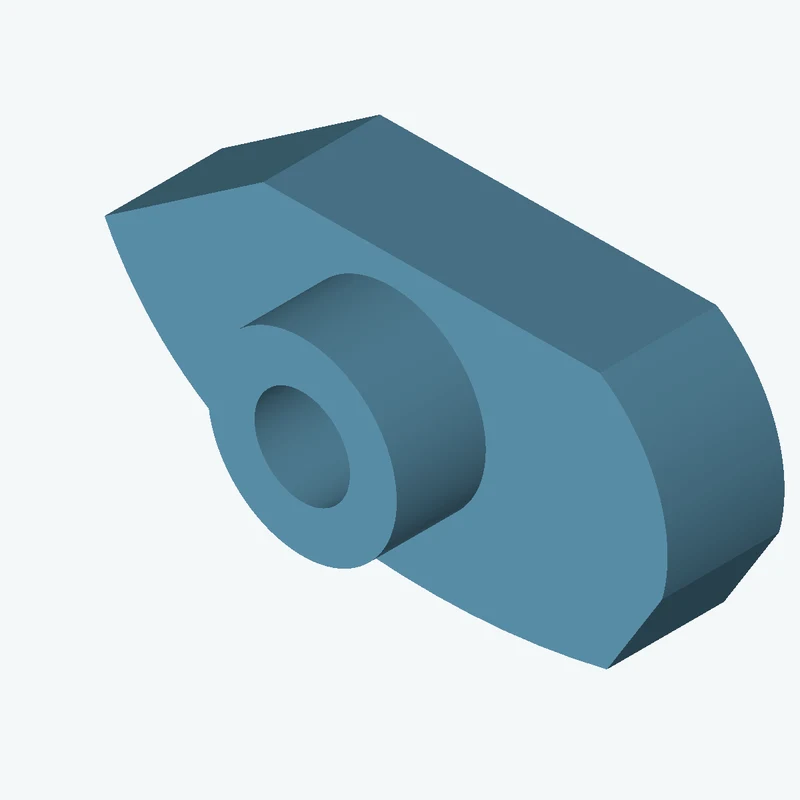 freeform sketched section (6 segments: 3 straight, 3 arcs), ~61.394 × 28.919 mm, extruded 12.88 mm thick — 1698