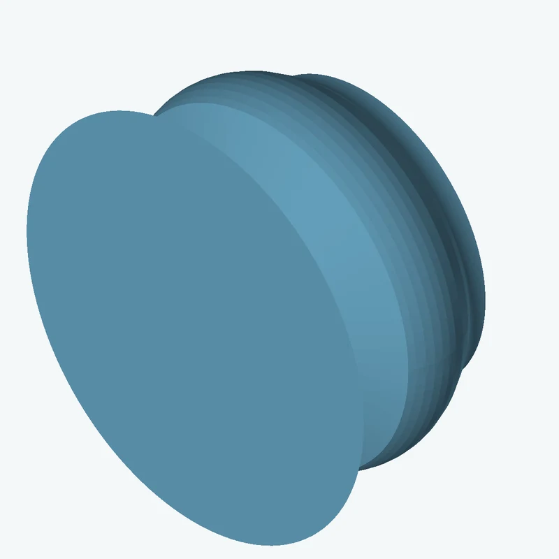 Revolved organic body from a freeform sketched section (6 segments: 3 straight, 2 arcs, 1 curve), ~29.995 × 30 mm half-silhouette — 1754